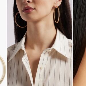 Nordstrom Large Sleek Tube Hoop Earrings